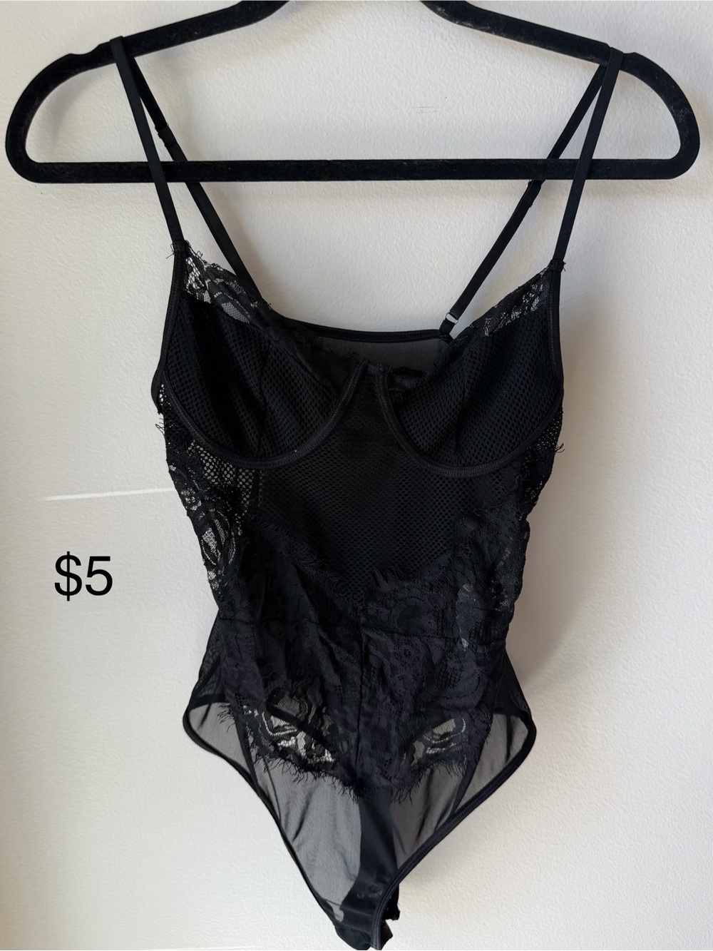 Black Lace Mesh Bodysuit
